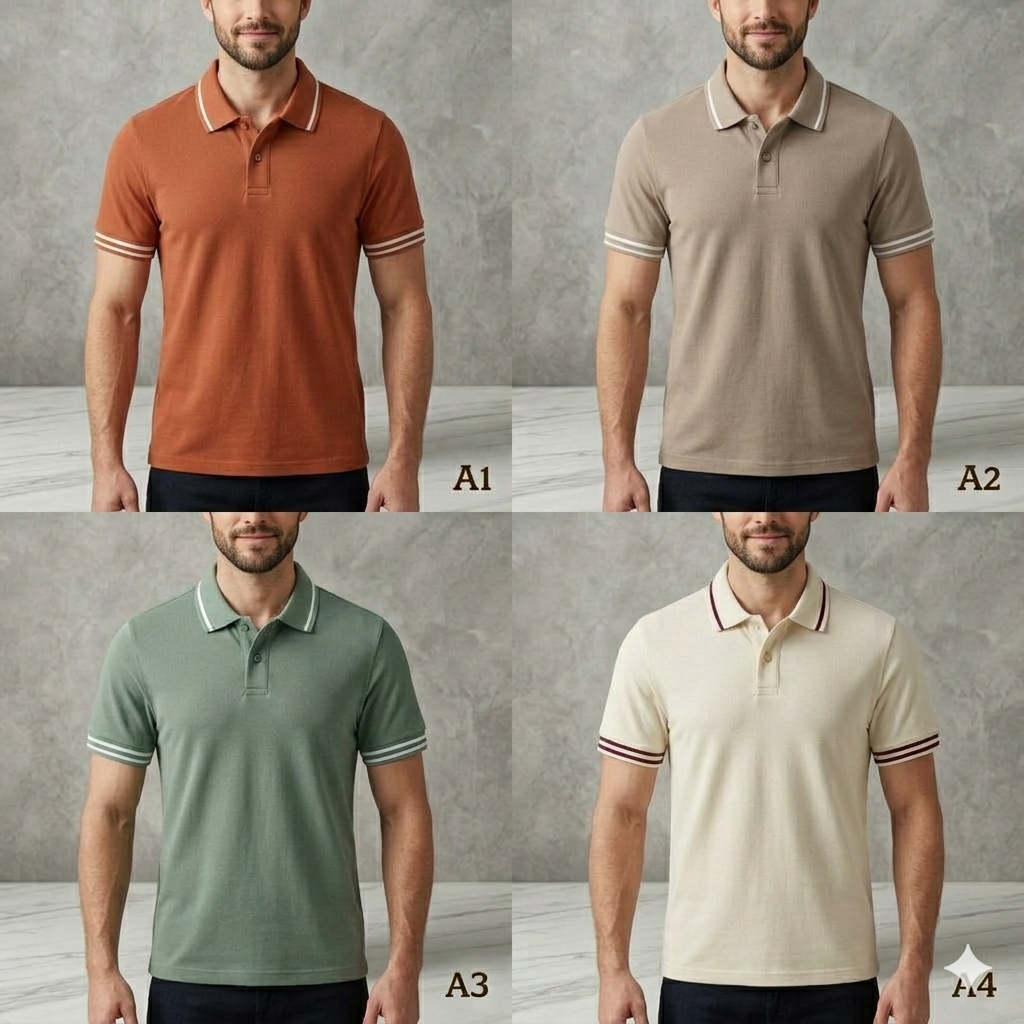 PREMIUM POLO TSHIRTS (PACK OF 4) Style 2