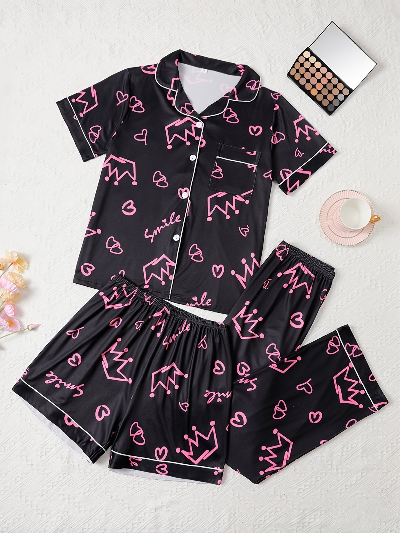 Queen Vibes Pajama Set 👑✨