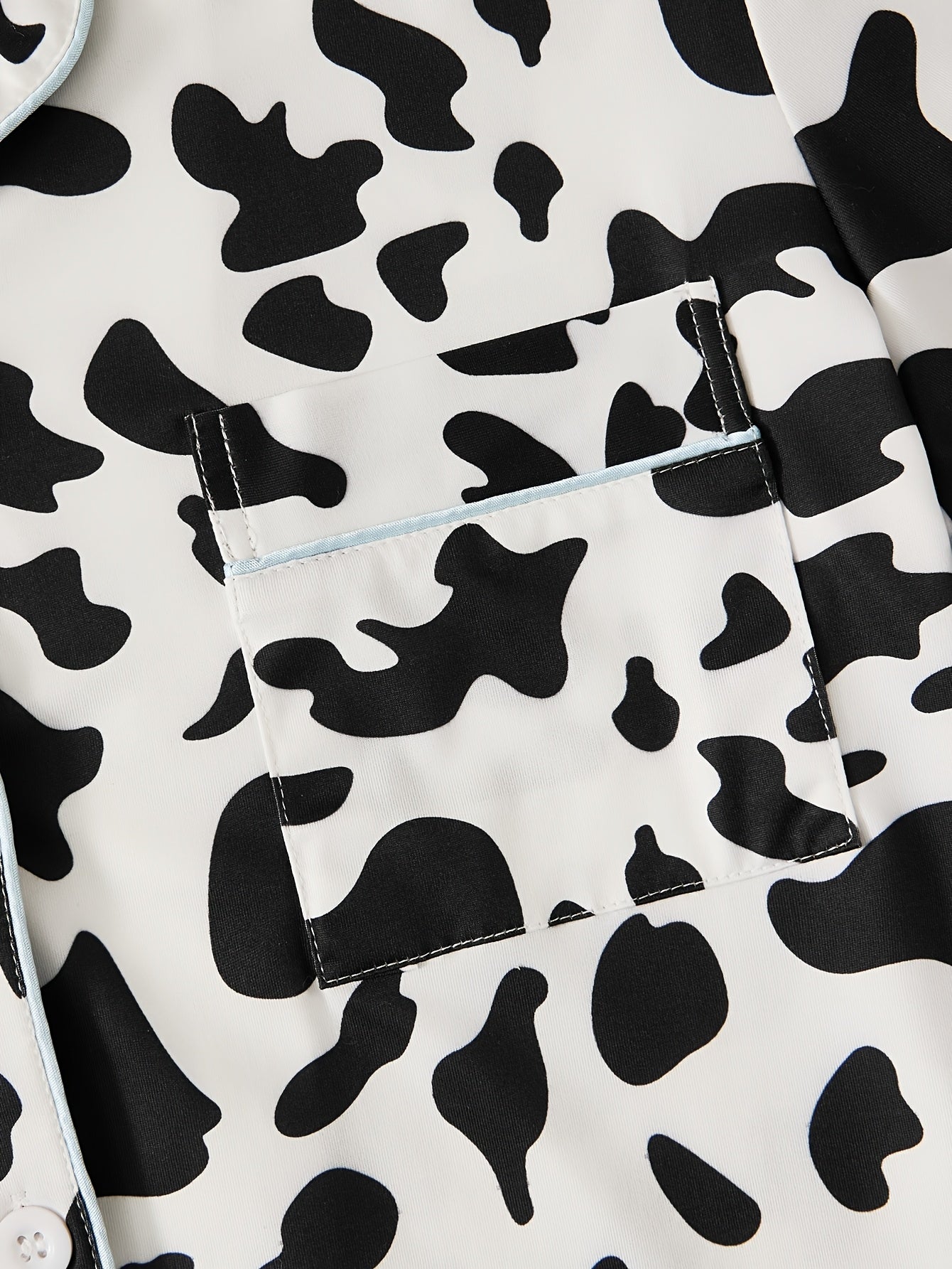 Classic Cow Print Nightwear Set (3-Piece Combo)