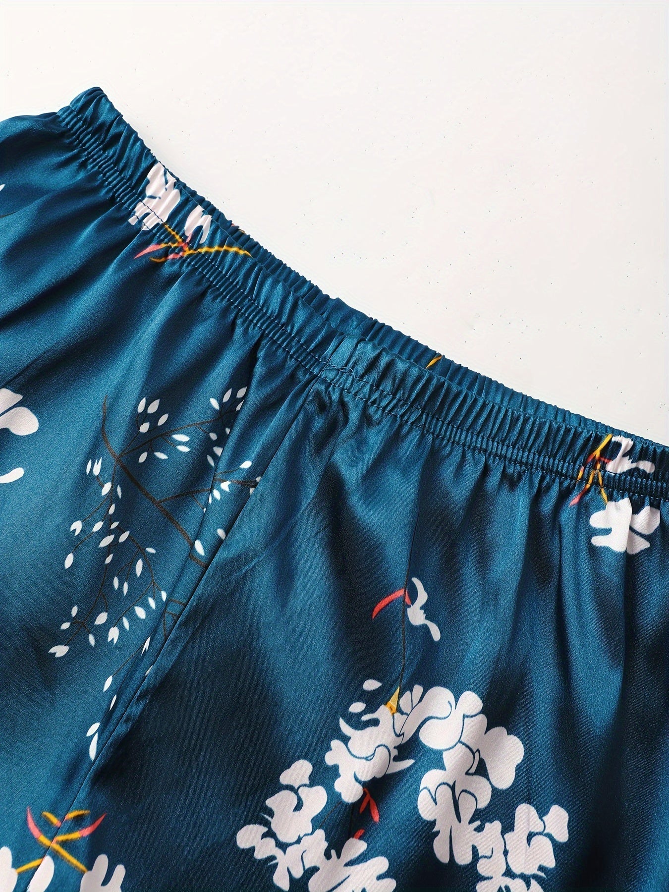 Midnight Blossom Pajama Set (3 Pcs Combo)