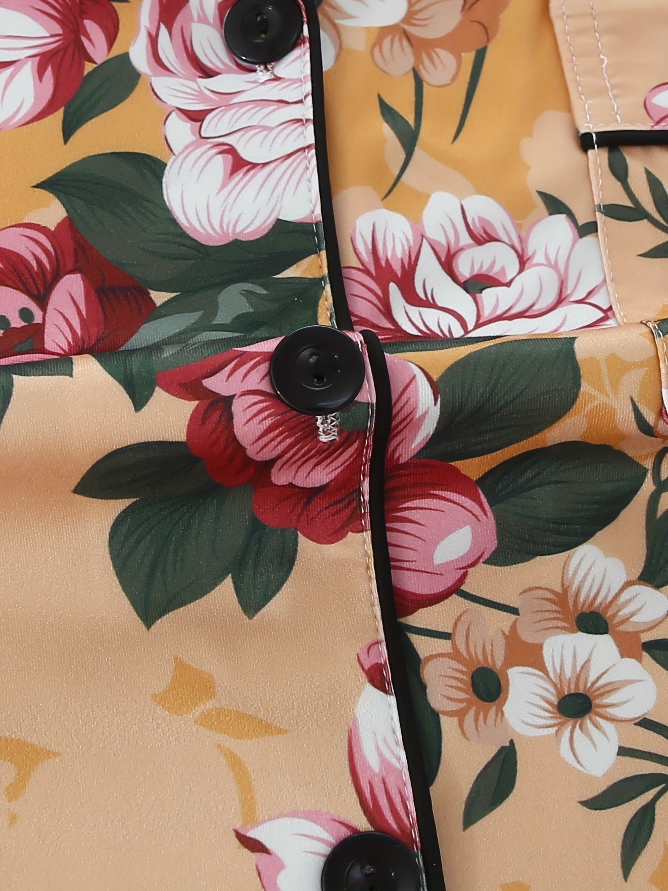 Blossom Elegance Floral Nightwear Set (3-Piece Combo)