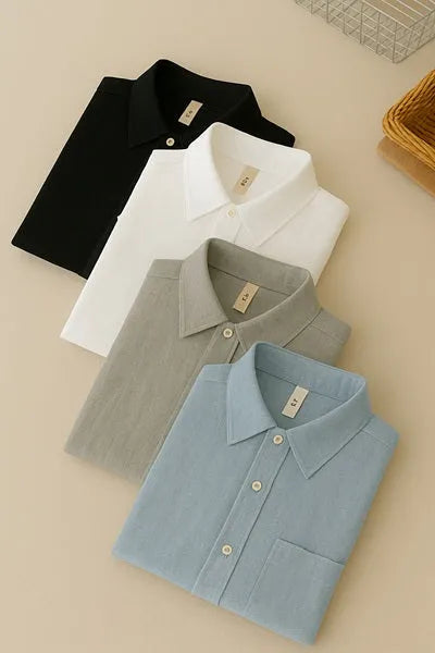 New Premium Cotton Linen Full sleeves Shirts (Pack of 4)