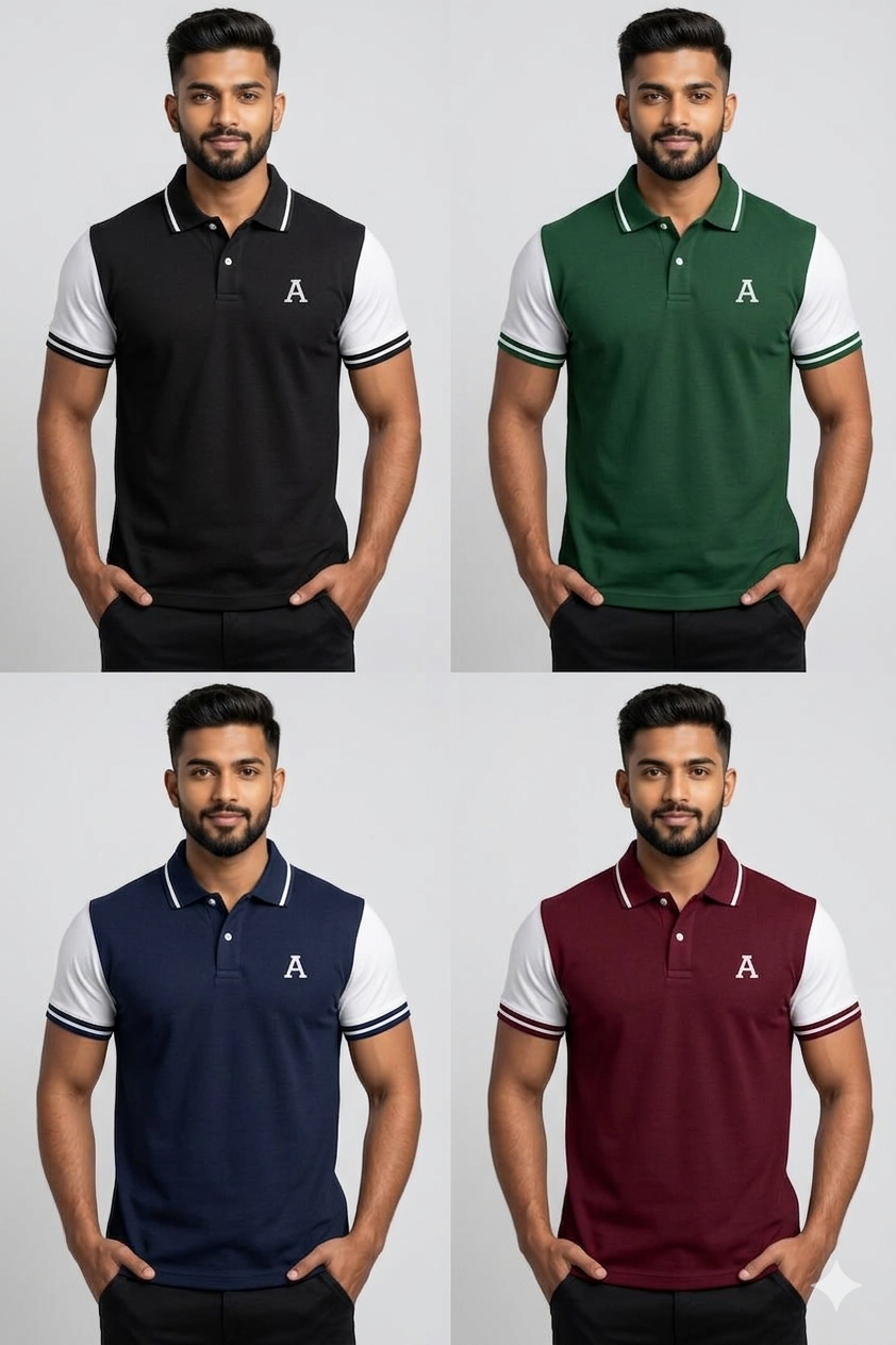 PREMIUM POLO TSHIRTS (PACK OF 4) Style 1