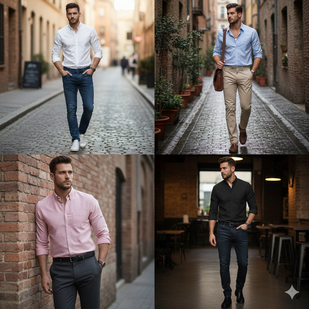 New Premium Cotton Full sleeves Shirts (Pack of 4)