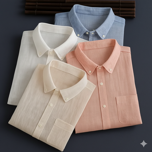 New Premium Cotton Linen Full sleeves Shirts (Pack of 4)