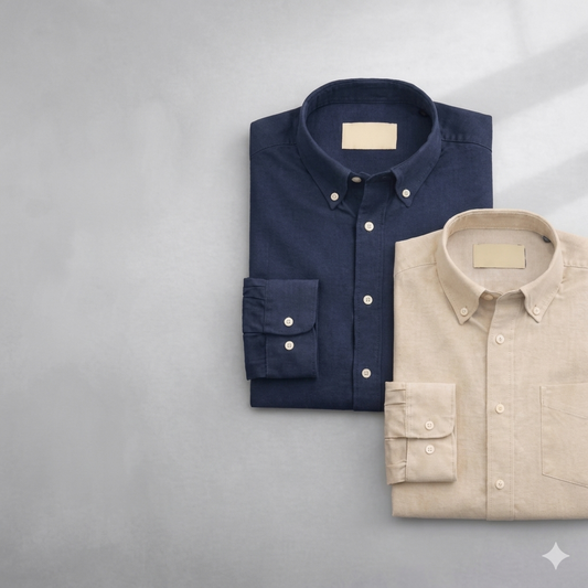 PREMIUM COTTON SHIRTS (PACK OF 2)