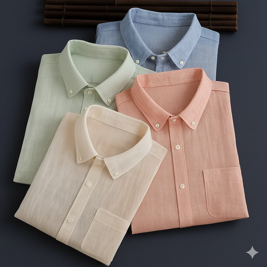 New Premium Cotton Linen Full sleeves Shirts (Pack of 4)