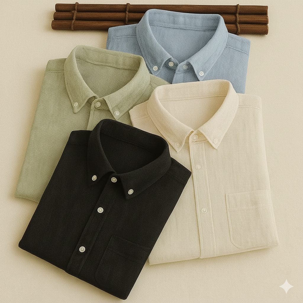 New Premium Cotton Linen Full sleeves Shirts (Pack of 4) GP1