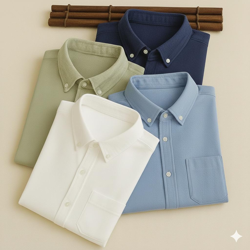 New Premium Cotton Linen Full sleeves Shirts (Pack of 4) GP2