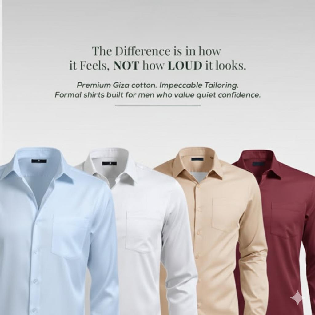 COTTON FORMAL SHIRT SLIM CASUAL (PACK OF 4) FSN2