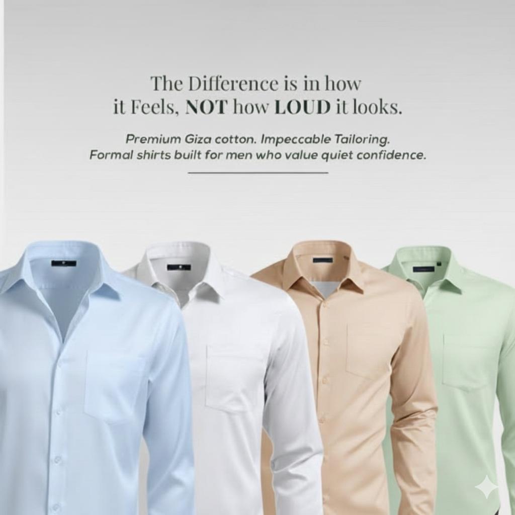 COTTON FORMAL SHIRT SLIM CASUAL (PACK OF 4) FSN5