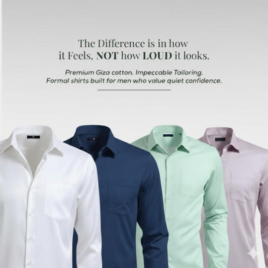 COTTON FORMAL SHIRT SLIM CASUAL (PACK OF 4) FSN3