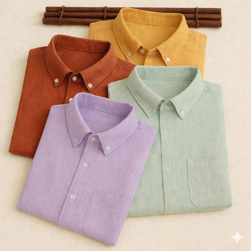 New Premium Cotton Linen Full sleeves Shirts (Pack of 4) GP8