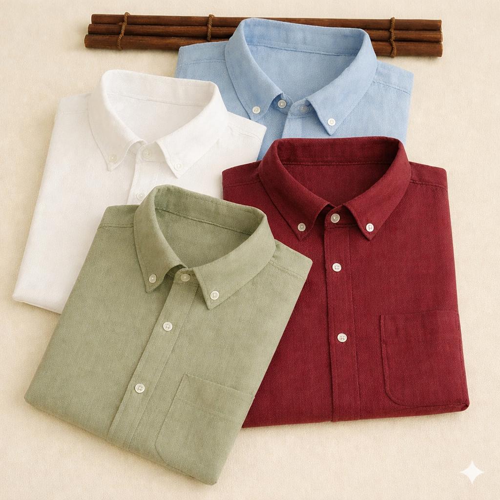 New Premium Cotton Linen Full sleeves Shirts (Pack of 4) GP3