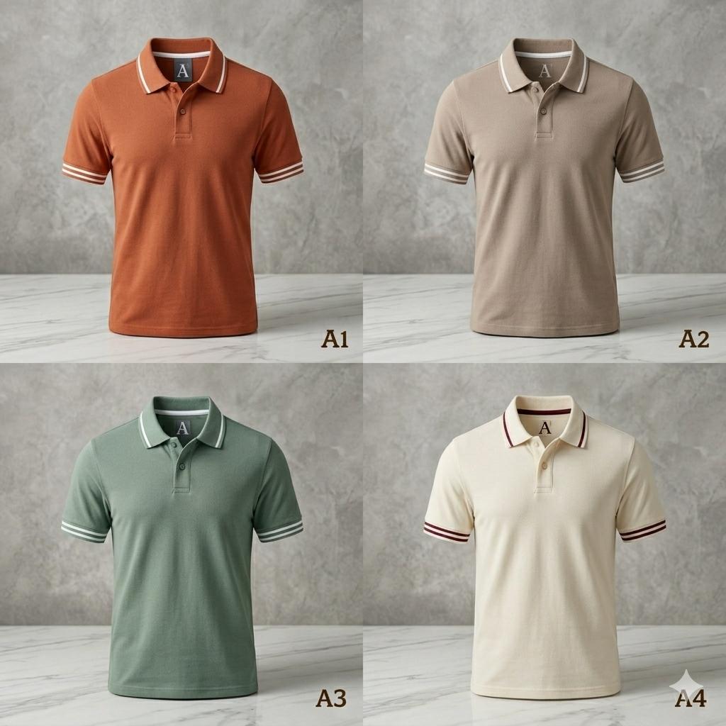 PREMIUM POLO TSHIRTS (PACK OF 4) Style 2
