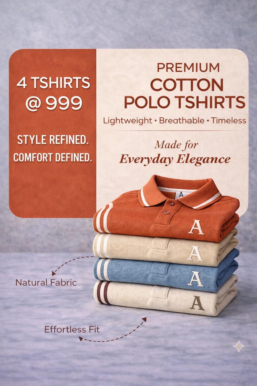 PREMIUM POLO TSHIRTS (PACK OF 4) Style 4