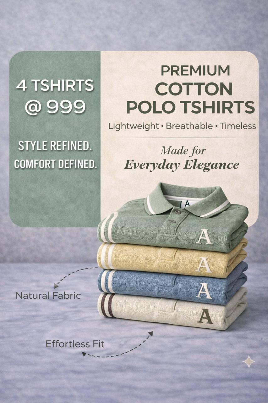 PREMIUM POLO TSHIRTS (PACK OF 4) Style 6