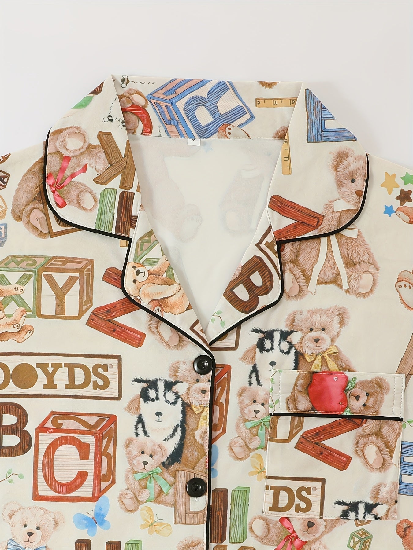 Teddy Alphabet Fun Nightwear Set (3-Piece Combo)