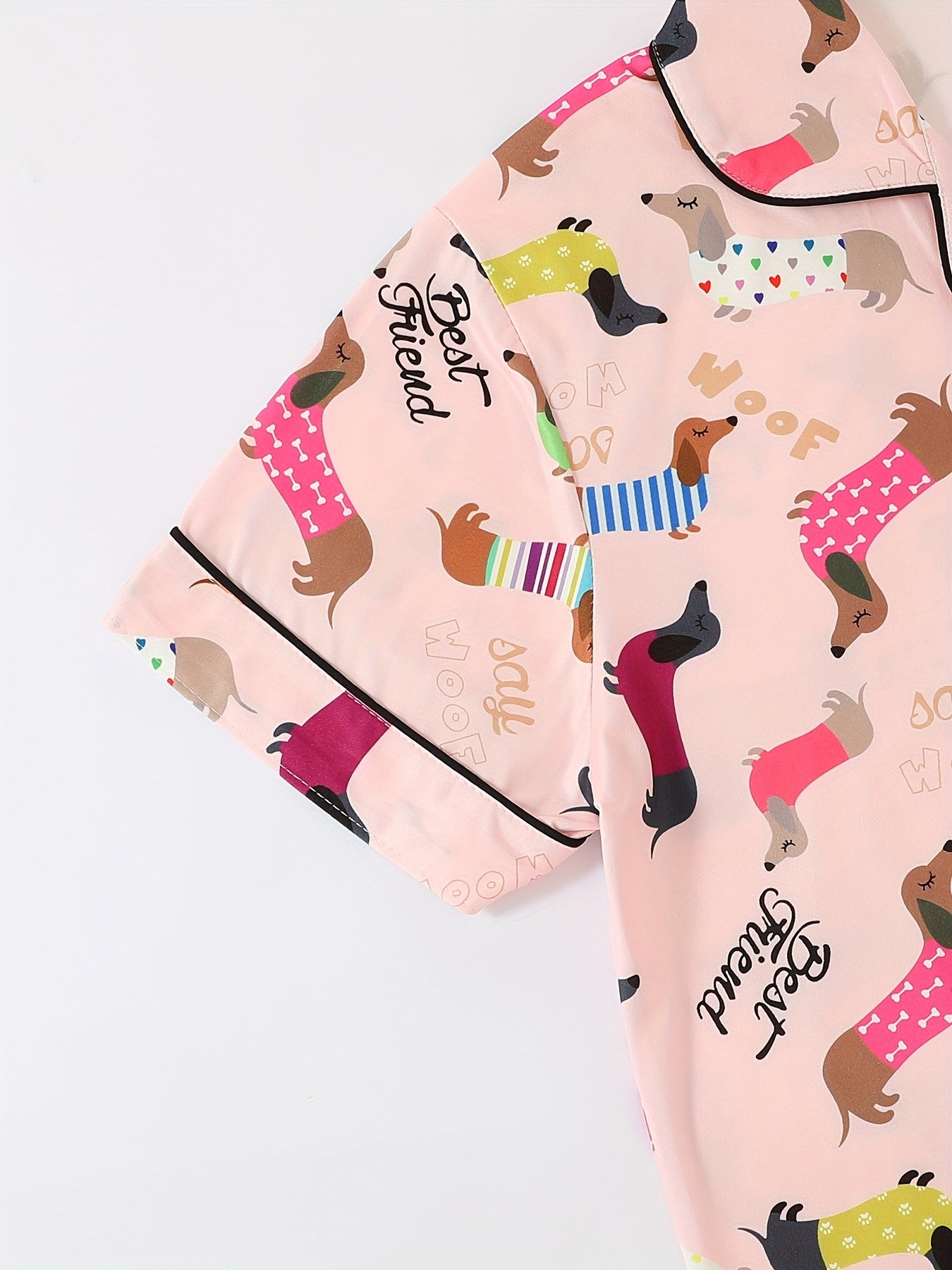 Puppy Love Satin Nightwear Set (3-Piece Combo)