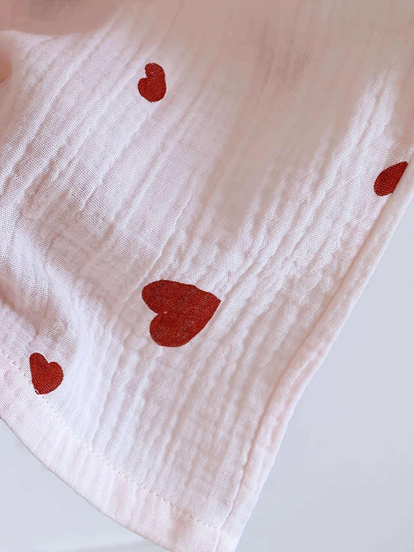 Blush Love Heart Nightwear Set (3-Piece Combo)