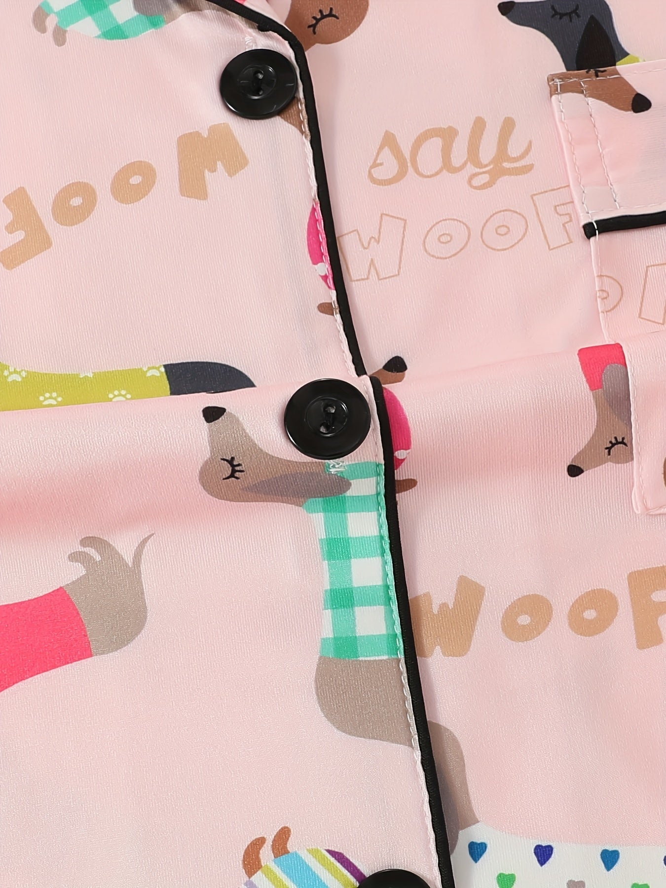 Puppy Love Satin Nightwear Set (3-Piece Combo)