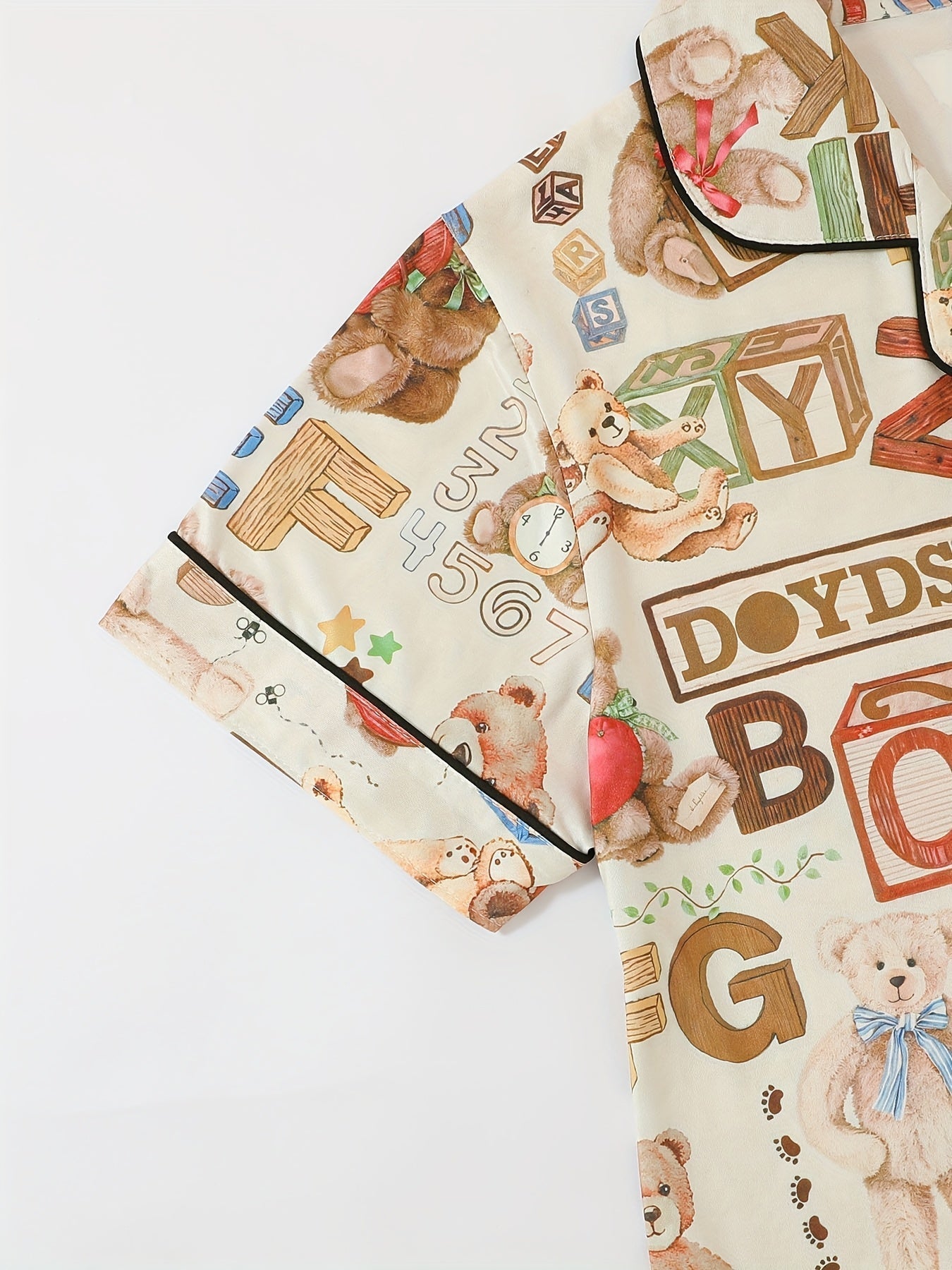 Teddy Alphabet Fun Nightwear Set (3-Piece Combo)