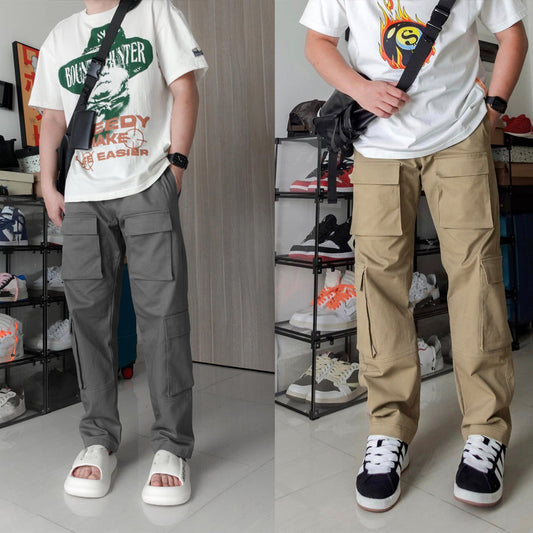 MEN SUMMER CARGO TROUSER PANTS  (Pack- 2)